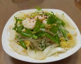 Hình bước làm 5 của món Miến dong xào tôm