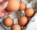 A picture of step 1 of 6 minute jammy soy-marinated eggs.