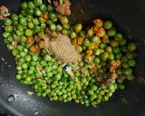 A picture of step 2 of Matar Paratha.