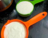 A picture of step 1 of Eggless Vanilla Tea Cake.