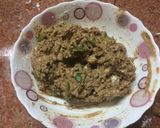 A picture of step 2 of Manchrian recipe.