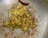 A picture of step 1 of Prawn curry with butternut squash.