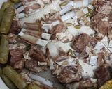 صورة لخطوة 4 من وصفة ورق العنب مع اللحم الضاني