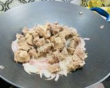 A picture of step 3 of Lahori Mutton Karhai.