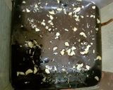 A picture of step 3 of Oreo Brownie Cake.