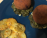 Foto del paso 7 de la receta: Bolas gigantes con base de espinacas