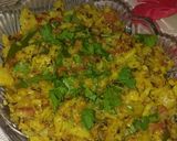 A picture of step 6 of Gobhi ki bhujiya.