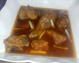 A picture of step 5 of Murgh Achari.