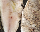 Foto del paso 7 de la receta: Pargo Salvaje a la Plancha con Patatas Gajo y Mayonesa de Ponzu con Trufa y Galbi