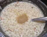 A picture of step 3 of Sabudana Kheer with Pomegranate, Apple and Nuts.