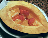 Foto del paso 3 de la receta: Pijama de papaya con fresas y naranjas