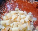 A picture of step 3 of Norteño Picadillo.