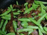 Daging Salai Goreng Kacang Buncis