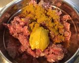 Une image de l'étape 4 de Farce au porc,tomates,moutarde aux épices et curry (pour légumes farcis).
