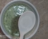 A picture of step 4 of Mint raita.