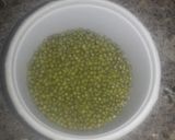 A picture of step 1 of Green Moong Dal Makhani.