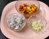 A picture of step 1 of Chilli paneer.