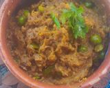 A picture of step 5 of Baigan ka Bharta.