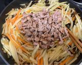 三蔬炒肉絲的食譜步驟5照片