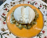 Foto del paso 6 de la receta: Ensalada de burrata y rúcula, tartar de tomate y crujiente de jamón