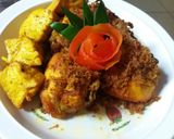 Foto langkah ke 13 dari resep Ayam Bumbu Laos (Serundeng lengkuas).