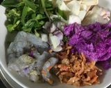 Hình bước làm 1 của món Canh khoai từ, khoai mỡ nấu tôm