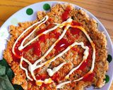 Hình bước làm 1 của món Trứng rán mì tôm