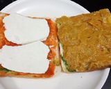 A picture of step 3 of Bhaji Toast.