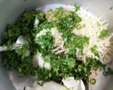 A picture of step 1 of Murg malai roll.