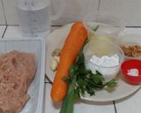 Foto langkah ke 1 dari resep Bakso Ayam Wortel (MPASI 1 tahun).