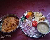 নতূন আলু দিয়ে ঝাল চিকেন র ঝোল (Natun aloo diye chicken r jhol recipe in Bengali) রেসিপি ধাপ - 1 ছবি
