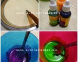 Foto langkah ke 4 dari resep Dadar Gulung Rainbow.