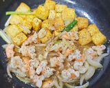 塔香蝦仁豆腐的食譜步驟2照片