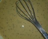 A picture of step 1 of Besan allu snacks.
