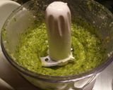A picture of step 2 of Pasta with mint and pistachio pesto and roasted tomatoes.
