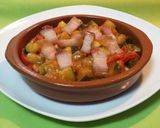 Foto del paso 4 de la receta Calabacín al curry con torreznos