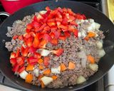 A picture of step 4 of Filipino Beef Giniling.