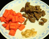 A picture of step 1 of Patty Quickie with Carrot & Beef.