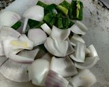 A picture of step 3 of Paneer chilli dry.