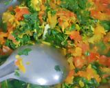 A picture of step 7 of Green Amarnath Sabji.
