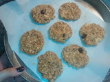 Galletas de avena y banana