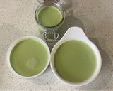 A picture of step 6 of Matcha (green tea) panna cotta.