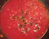 Foto del paso 5 de la receta: Albóndigas con tirabuzones en salsa arrabbiata