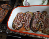 Foto del paso 4 de la receta: Berenjenas asadas con patatas y cebollas con crema rosada de tomate