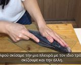 Φωτογραφία βήματος 2 της συνταγής Άνοιγμα ψαριού ‘en portefeuille - σε σχήμα πορτοφολιού’ και γεμιστό στον φούρνο