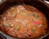 A picture of step 5 of Bhindi Gosht Salan / Mutton Okra Curry.