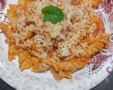 A picture of step 6 of Pasta in Arrabiata sauce.