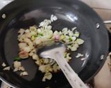 A picture of step 2 of Spring onion bhaji.
