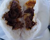 A picture of step 5 of Bakpao Isi Rendang (Steamed Buns with Rendang filling).