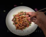 A picture of step 4 of Chow mien.